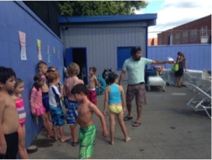 Ben Kim has found a love for teaching kids about pool safety. 