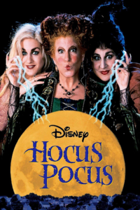 Hocus Pocus Poster, three witches looking spooky.