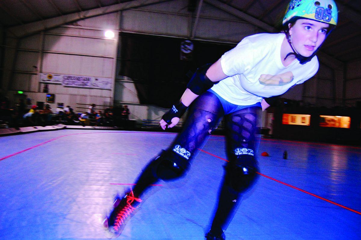 Bridget Fahey is the captain of the Rose City Rosebuds, the junior division of the Rose City Rollers.