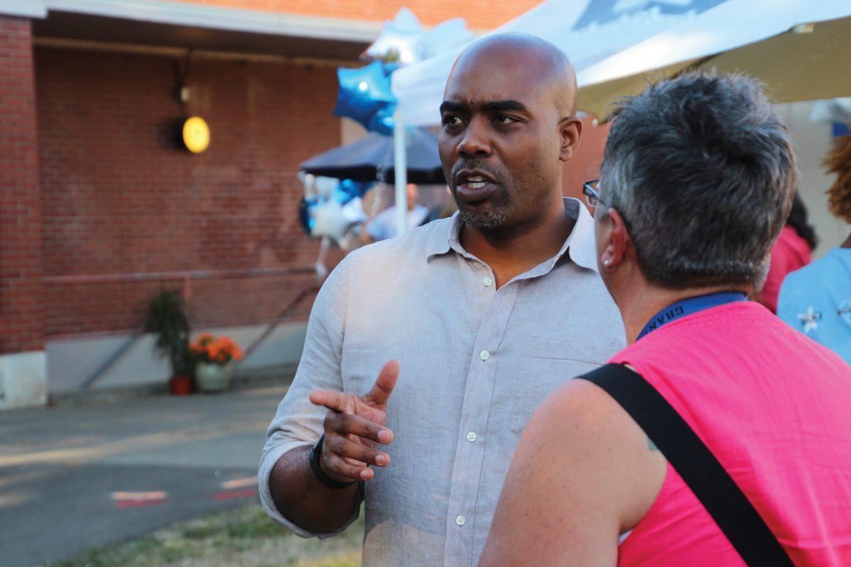 Vice Principal Diallo Lewis wants the school to focus more attention on issues facing students of color.| Photo by Finn Hawley-Blue 