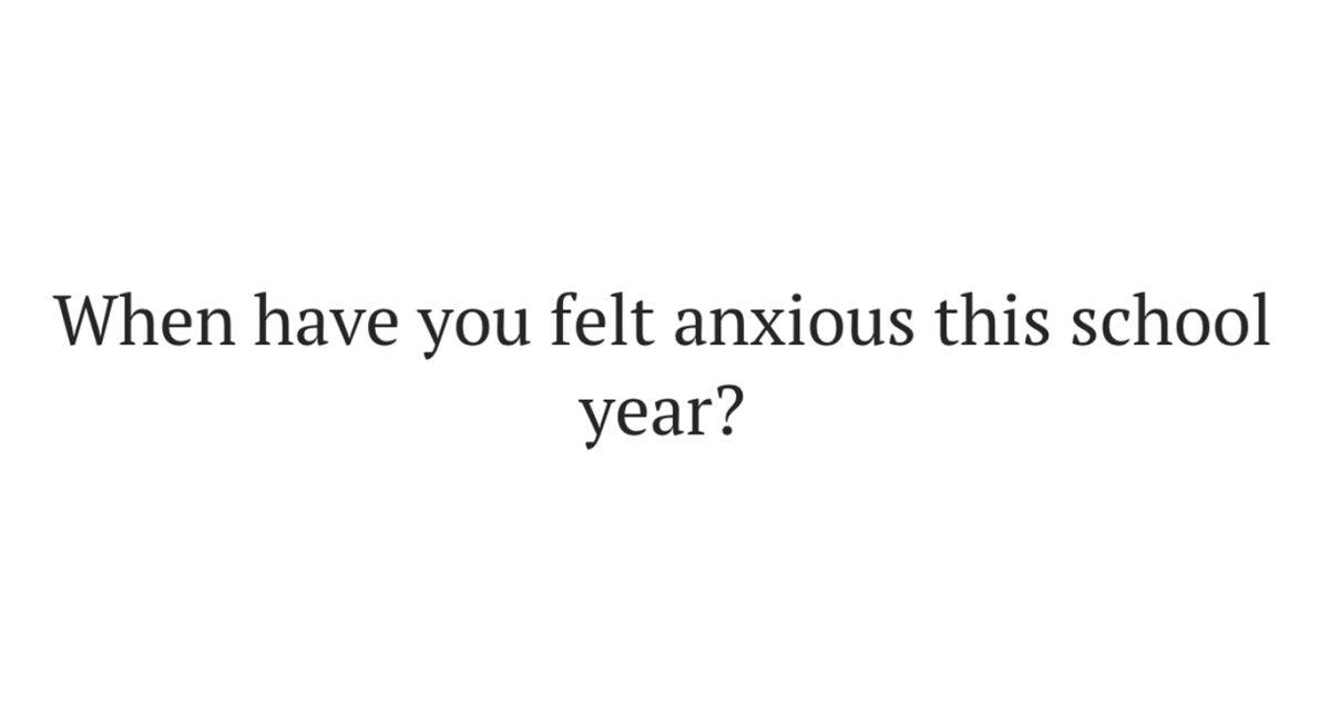 Students anonymously share their experiences on how anxiety has impacted them during their time at Grant High School.