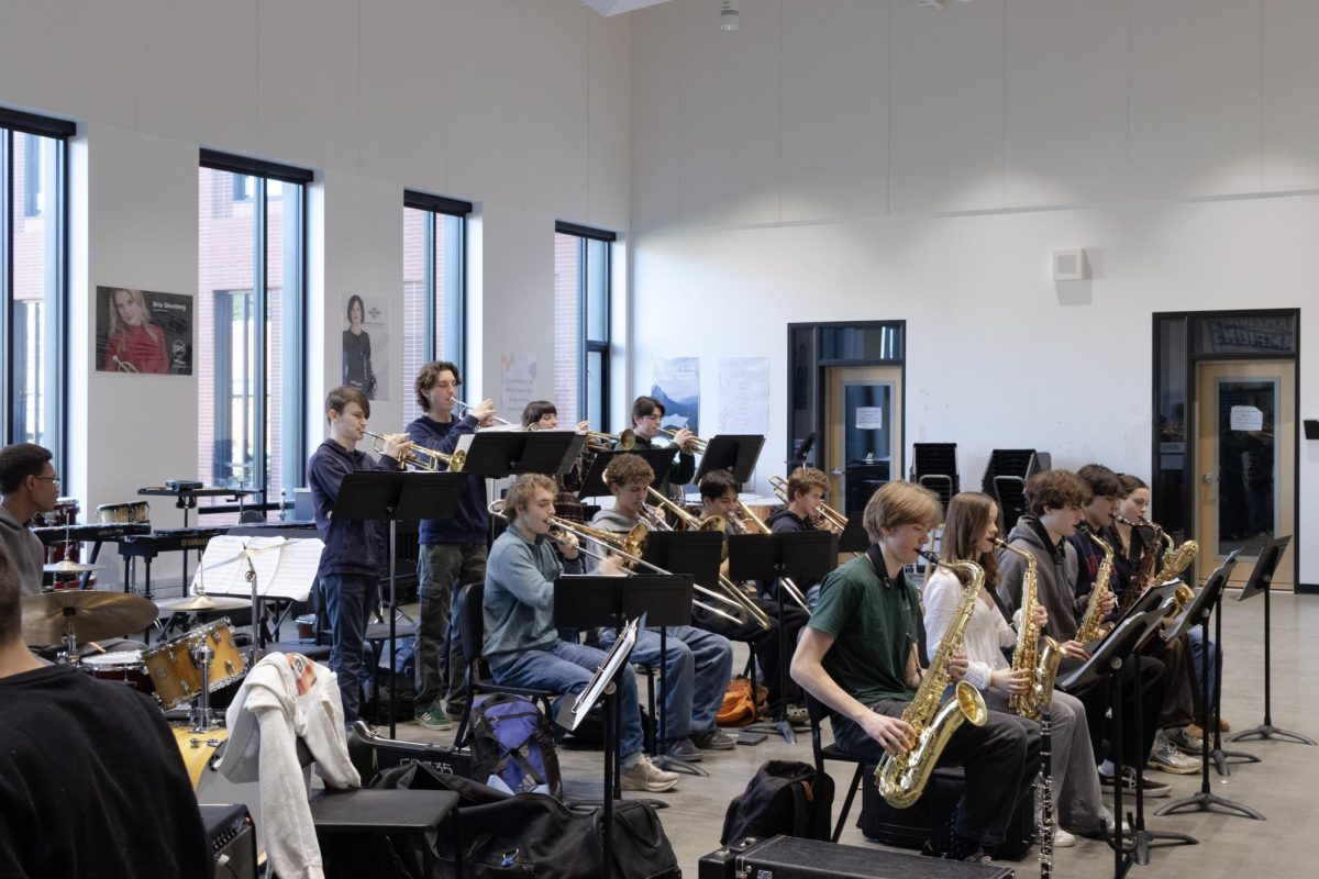 Chris McCurdy's period four jazz ensemble students end their day with a class that they are passionate about.