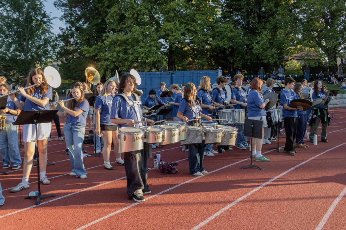 Grant High School's pep band performing at homecoming. A day earlier, the Portland Public Schools Board of Education updated band directors' contracts, allowing them to be paid for pep band performances, among other work.