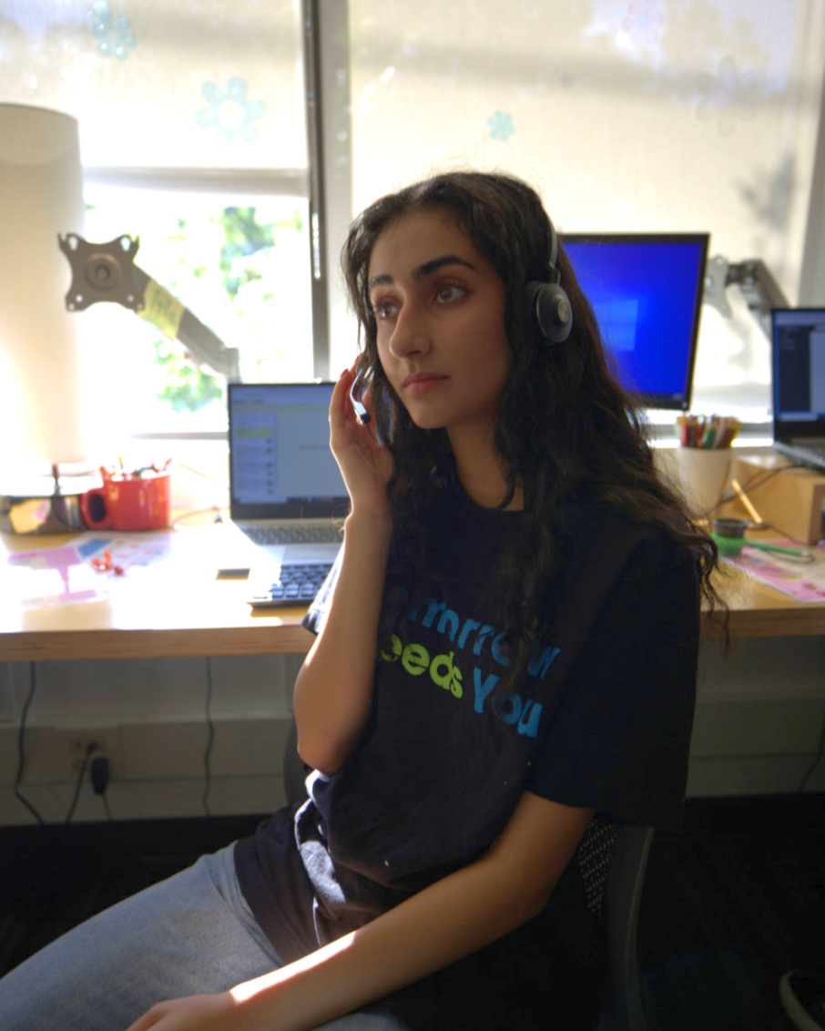 A YouthLine volunteer tapped in and lending an ear to a caller.