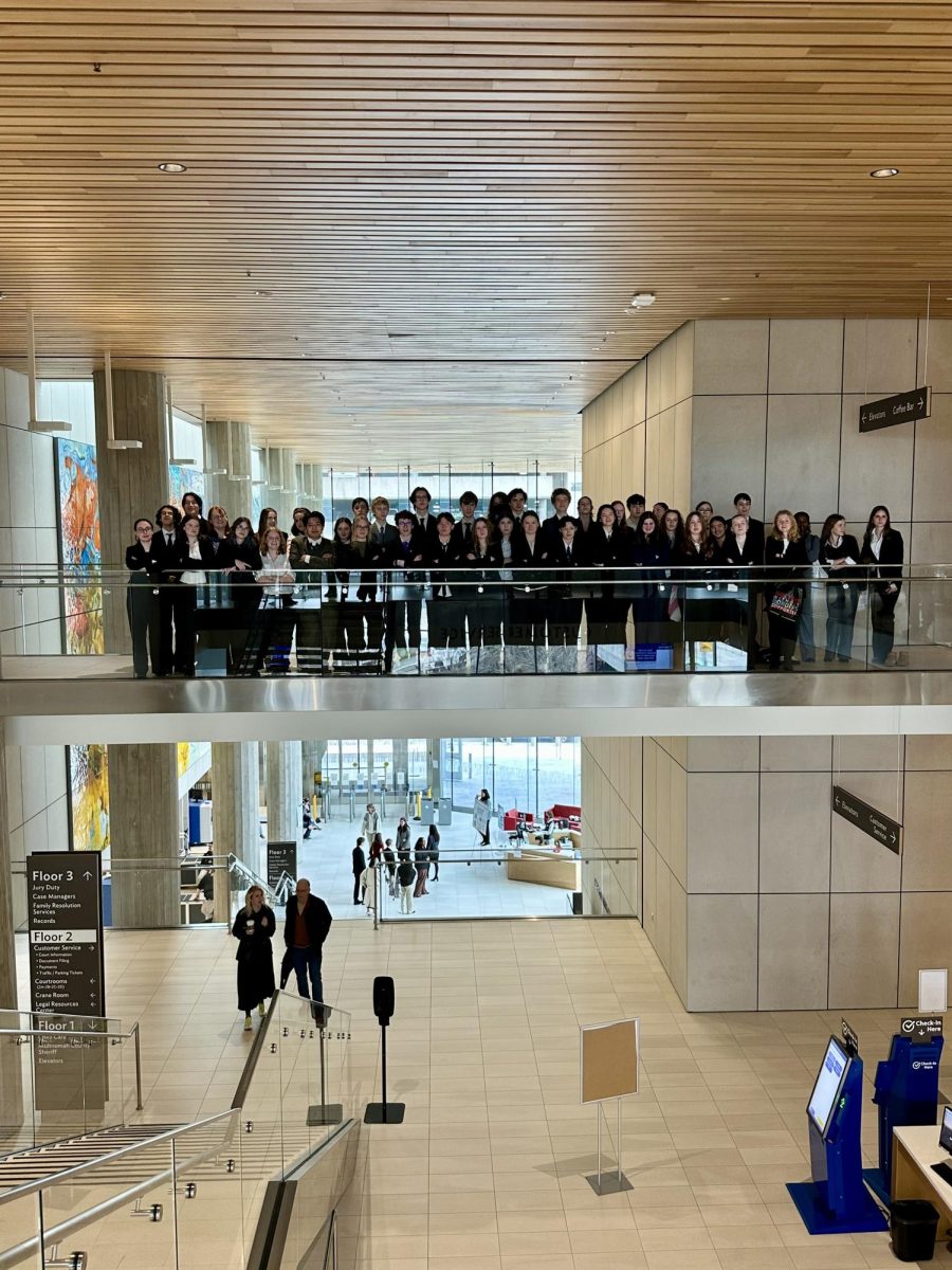 Grant High School's Mock Trial teams spend several months preparing for their competitions. Photo courtesy of Aden Kassar.